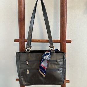 Vintage leather tote